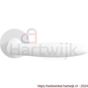 GPF Bouwbeslag ZwartWit 8222.62-00 Pepe deurkruk op rond rozet 50x8 mm wit - H21013966 - afbeelding 1