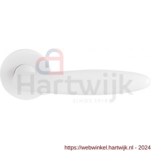 GPF Bouwbeslag Entree 822VW Sigaar model deurkruk op rozet wit - H21009311 - afbeelding 1
