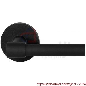 GPF Bouwbeslag ZwartWit 8231.61-00 Hipi Deux deurkruk op rond rozet 50x8 mm zwart - H21009346 - afbeelding 1