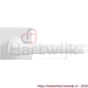 GPF Bouwbeslag ZwartWit GPF8232.62-02 Tiki deurkruk op vierkant rozet 50x50x8 mm wit - H21013978 - afbeelding 1