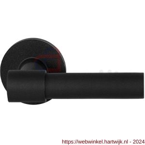 GPF Bouwbeslag ZwartWit 8234.61-00 Hipi Deux+ deurkruk op rond rozet 50x8 mm zwart - H21009353 - afbeelding 1