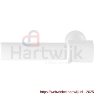 GPF Bouwbeslag ZwartWit GPF8236L/R Hipi Deux+ 105,5 mm deurkruk gatdeel links-rechtswijzend wit - H21008043 - afbeelding 1