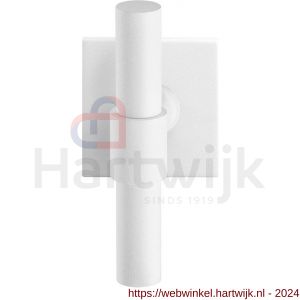 GPF Bouwbeslag ZwartWit 8239.62-02R Hipi Deux kruiskruk gatdeel op vierkant rozet 50x50x8 mm rechtswijzend wit - H21014002 - afbeelding 1