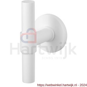 GPF Bouwbeslag ZwartWit 8239.62-05 Hipi Deux kruisknop vast met knopvastzetter op rond rozet 50x6 mm wit - H21014003 - afbeelding 1