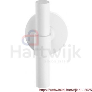 GPF Bouwbeslag ZwartWit GPF8239.62-00 Hipi Deux kruiskruk op rond rozet 50x8 mm wit - H21013998 - afbeelding 1