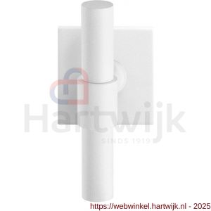 GPF Bouwbeslag ZwartWit GPF8239.62-02 Hipi Deux kruiskruk op vierkant rozet 50x50x8 mm wit - H21013999 - afbeelding 1