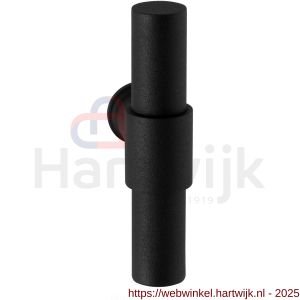 GPF Bouwbeslag ZwartWit GPF8241L/R Hipi Deux+ 105,5 mm deurkruk gatdeel links-rechtswijzend zwart - H21008047 - afbeelding 1