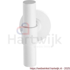 GPF Bouwbeslag ZwartWit GPF8243.62-00 Hipi Deux+ kruiskruk op rond rozet 50x8 mm wit - H21014012 - afbeelding 1