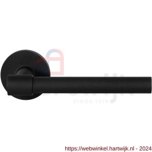 GPF Bouwbeslag ZwartWit 8244.61-00 Hipi Deux deurkruk op rond rozet 50x8 mm zwart - H21009373 - afbeelding 1