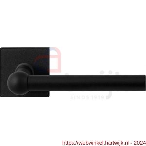 GPF Bouwbeslag ZwartWit 8245.61-02 Hipi deurkruk op vierkant rozet 50x50x8 mm zwart - H21009376 - afbeelding 1