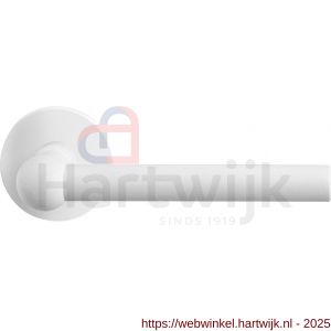 GPF Bouwbeslag ZwartWit GPF8247.62-00 Hipi deurkruk op rond rozet 50x8 mm wit - H21014023 - afbeelding 1