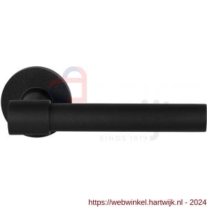 GPF Bouwbeslag ZwartWit 8248.61-00 Hipi Deux+ deurkruk op rond rozet 50x8 mm zwart - H21009381 - afbeelding 1