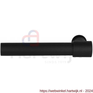 GPF Bouwbeslag ZwartWit 8248L/R Hipi Deux+ 141,5 mm deurkruk gatdeel links-rechtswijzend zwart - H21008042 - afbeelding 1