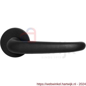 GPF Bouwbeslag ZwartWit 8250.61-00 Tino deurkruk op rond rozet 50x8 mm zwart - H21009385 - afbeelding 1