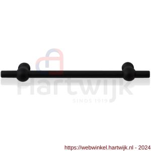 GPF Bouwbeslag ZwartWit 8550.61 meubelgreep Hipi 9x150/96 mm zwart - H21005686 - afbeelding 1