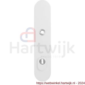 GPF Bouwbeslag ZwartWit 8840.62/92 veiligheids buitenschild SKG*** 248x52x11 mm afgerond met kerntrekbeveiliging PC92 massief wit - H21008578 - afbeelding 1