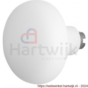 GPF Bouwbeslag ZwartWit 8849.62 S4 Paddenstoel knop 65 mm voor veiligheids schilden vast met bout M10 wit - H21010498 - afbeelding 1