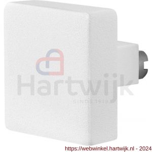 GPF Bouwbeslag ZwartWit 8858.62 S5 vierkante knop 60x60x16 mm voor veiligheids schilden vast met wisselstift wit - H21011526 - afbeelding 1