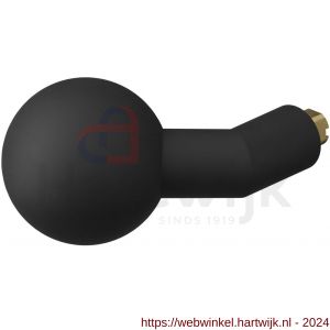GPF Bouwbeslag ZwartWit 8859.61 S4 verkropte kogelknop 55x16 mm voor veiligheidsschilden vast met bout M10 zwart - H21008221 - afbeelding 1