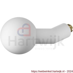 GPF Bouwbeslag ZwartWit 8859.62 S4 verkropte kogelknop 55x16 mm voor veiligheidsschilden vast met bout M10 wit - H21008609 - afbeelding 1
