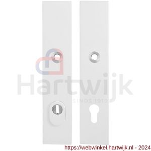 GPF Bouwbeslag ZwartWit 8862.62/92 veiligheids schilden SKG*** 248x52 mm rechthoekig met kerntrekbeveiliging PC92 wit - H21008621 - afbeelding 1