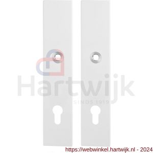 GPF Bouwbeslag ZwartWit 8863.62/92 veiligheids schilden SKG*** 248x52 mm rechthoekig PC92 wit - H21008627 - afbeelding 1