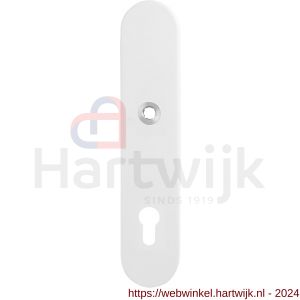 GPF Bouwbeslag ZwartWit 8870.62/92 veiligheids binnenschild SKG*** 248x52x8 mm afgerond PC92 wit - H21008634 - afbeelding 1