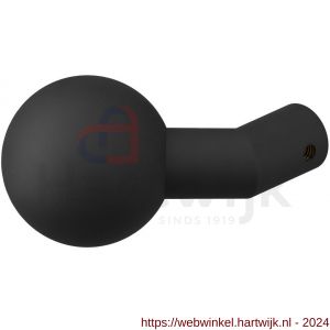 GPF Bouwbeslag ZwartWit 8953.61 S3 verkropte kogelknop 55 mm vast met metaalschroef M10 zwart - H21008661 - afbeelding 1