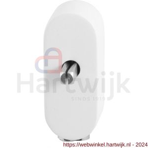 GPF Bouwbeslag ZwartWit 9250.62.0060 draaikiepmechanisme afsluitbaar SKG*** ovaal 83x34x31 mm met stift binnenzijde 65 mm wit - H21017165 - afbeelding 1