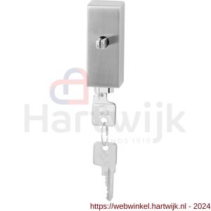 GPF Bouwbeslag RVS 9252.09.0060 draaikiepmechanisme afsluitbaar SKG*** rechthoekig 83x34x31 mm met stift binnenzijde 65 mm RVS geborsteld - H21017170 - afbeelding 1