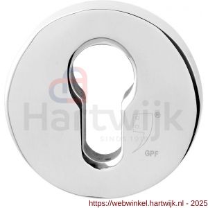 GPF Bouwbeslag RVS GPF9391.49 Outside veiligheidsbuitenrozet rond 54 mm SKG*** RVS gepolijst - H21012947 - afbeelding 1