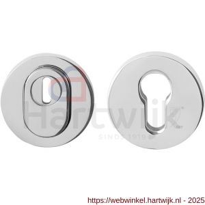 GPF Bouwbeslag RVS GPF9392.49 Set veiligheidsrozet rond 54 mm SKG*** kerntrekbeveiliging RVS gepolijst - H21013013 - afbeelding 1