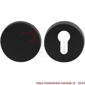 GPF Bouwbeslag ZwartWit 9393.61 set GPF9393.61 veiligheidsrozet rond 54 mm SKG*** zwart buiten blind zwart - H21012954 - afbeelding 1