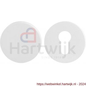 GPF Bouwbeslag ZwartWit 9393.62 set GPF9393.62 veiligheidsrozet rond 54 mm SKG*** wit buiten blind wit - H21012958 - afbeelding 1