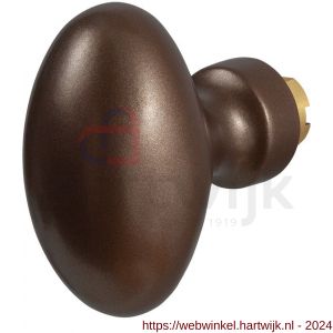 GPF Bouwbeslag Anastasius 9851.A2 S4 Ei-knop 62 mm voor veiligheids schilden vast met bout M10 Bronze blend - H21013362 - afbeelding 1