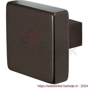 GPF Bouwbeslag Anastasius 9856.A1 S5 vierkante knop 53x53x16 mm voor veiligheids schilden vast met wisselstift Dark blend - H21012192 - afbeelding 1