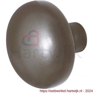 GPF Bouwbeslag Anastasius 9857.A3 S5 Paddenstoel knop 65 mm voor veiligheids schilden vast met wisselstift Mocca blend - H21012202 - afbeelding 1