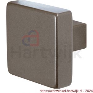 GPF Bouwbeslag Anastasius 9858.A3 S5 vierkante knop 60x60x16 mm voor veiligheids schilden vast met wisselstift Mocca blend - H21012197 - afbeelding 1