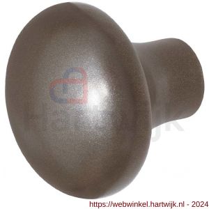 GPF Bouwbeslag Anastasius 9859.A3 S5 Paddenstoel knop 52 mm voor veiligheids schilden vast met wisselstift Mocca blend - H21012206 - afbeelding 1