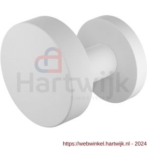 GPF Bouwbeslag ZwartWit 9865.62-00 S1 GPF9865.62-00 excentrische knop S1 60x16 mm draaibaar met rond rozet wit - H21016634 - afbeelding 1