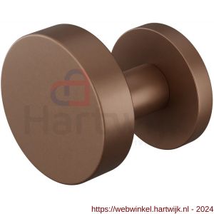 GPF Bouwbeslag Anastasius 9865.A2-00 S2 GPF9865.A2-00 excentrische knop S2 60x16 mm met knopvastzetter met rond rozet Bronze blend - H21016508 - afbeelding 1