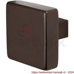 GPF Bouwbeslag Anastasius 9950.A1 S1 vierkante knop 60x60x16 mm draaibaar met krukstift Dark blend - H21013364 - afbeelding 1