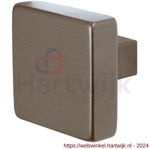 GPF Bouwbeslag Anastasius 9950.A3 S1 vierkante knop 60x60x16 mm draaibaar met krukstift Mocca blend - H21013368 - afbeelding 1