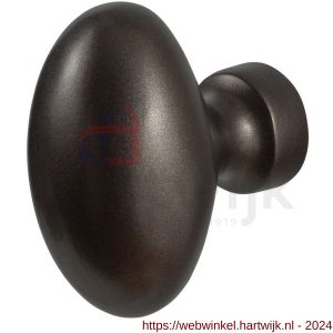 GPF Bouwbeslag Anastasius 9951.A1 S1 Ei-knop 62 mm draaibaar met krukstift Dark blend - H21013378 - afbeelding 1