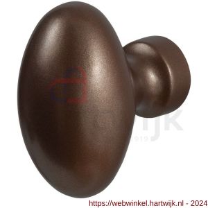 GPF Bouwbeslag Anastasius 9951.A2 S1 Ei-knop 62 mm draaibaar met krukstift Bronze blend - H21013381 - afbeelding 1