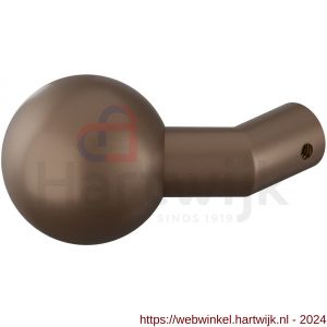 GPF Bouwbeslag Anastasius 9953.A2 S1 verkropte kogelknop 55 mm draaibaar met krukstift Bronze blend - H21012413 - afbeelding 1