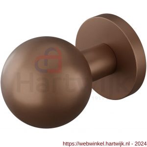 GPF Bouwbeslag Anastasius 9954.A2-00 S1 GPF9954.A2-00 kogelknop S1 50 mm draaibaar met ronde rozet Bronze blend - H21016639 - afbeelding 1