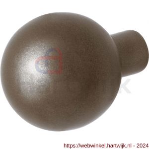 GPF Bouwbeslag Anastasius 9954.A3 S2 kogelknop 50 mm vast met knopvastzetter Mocca blend - H21012218 - afbeelding 1