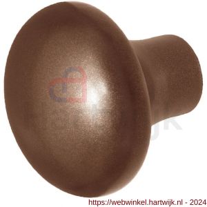 GPF Bouwbeslag Anastasius 9959.A2 S1 Paddenstoel knop 52 mm draaibaar met krukstift Bronze blend - H21012425 - afbeelding 1