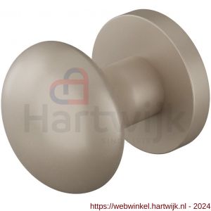 GPF Bouwbeslag Anastasius 9959.A3-00 S2 GPF9959.A3-00 Paddenstoel knop S2 52 mm met knopvastzetter met rond rozet Mocca blend - H21016539 - afbeelding 1